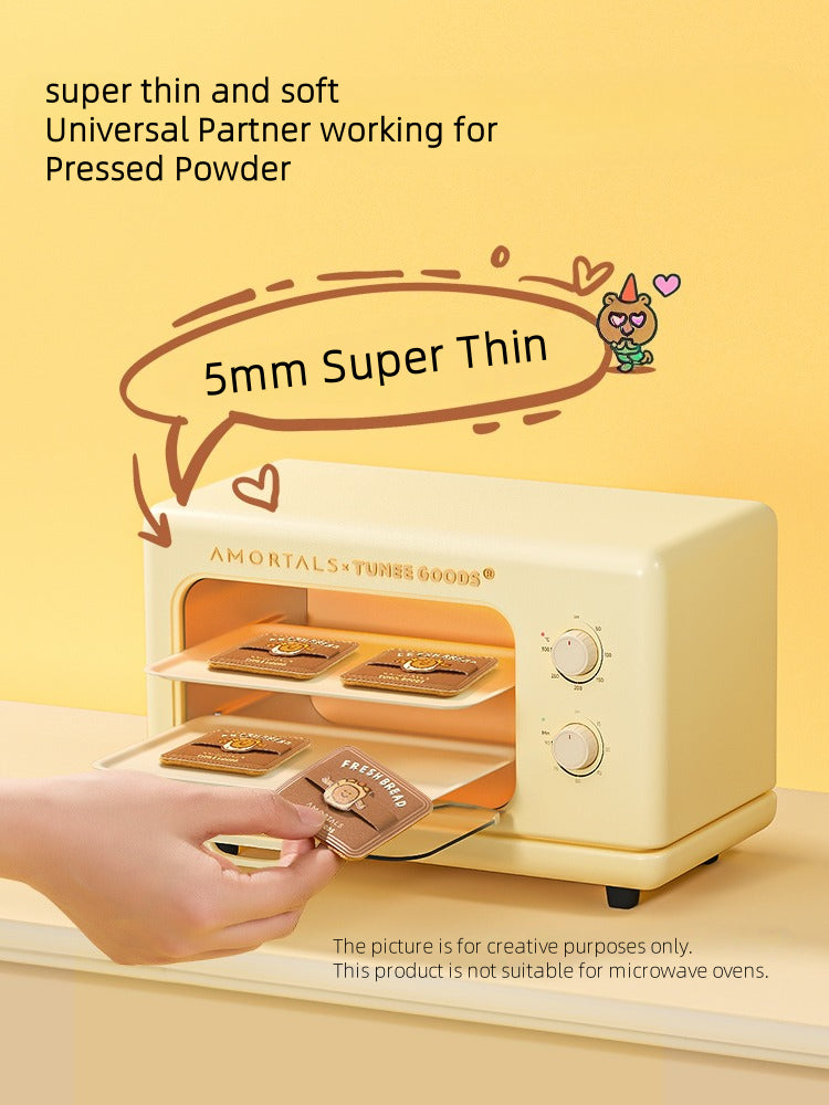 TUNEE GOODS Square Shaped Pressed Powder Puff