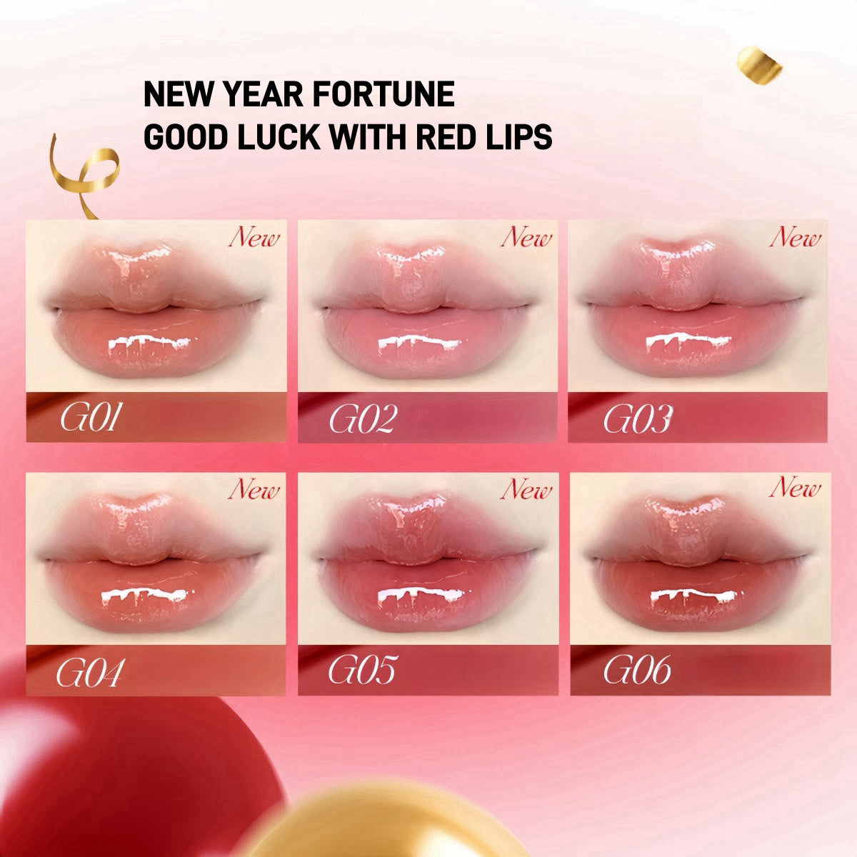 Colorkey Crystal Glossy Lipstick CNY Lucky Snake Series 2.7g