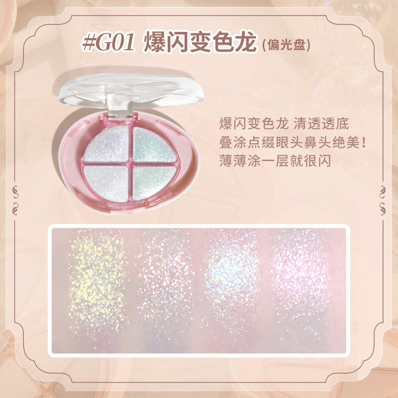 Glittering Colourful Eyeshadow Palette 4.8g