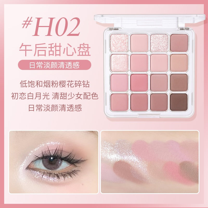 16 Colors Eyeshadow Tray 19.2g