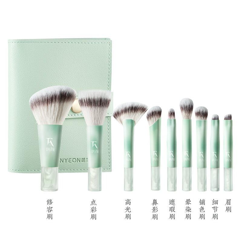Rownyeon Cloud Inked Makeup Brush Mini Set 9 in With Bag