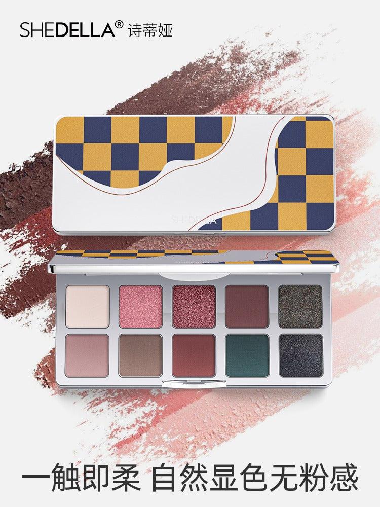 Shedella Checkerboard 10 Colors Eye Palette 10g
