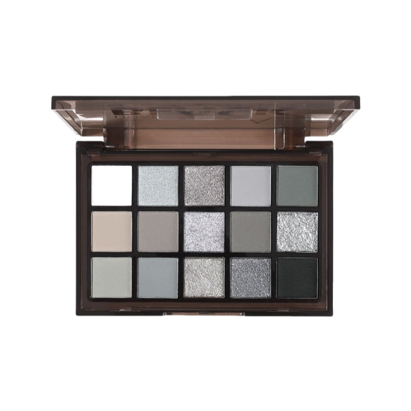 UCANBE 15 Colors Eyeshadow Palette Black Meteors 10.8g