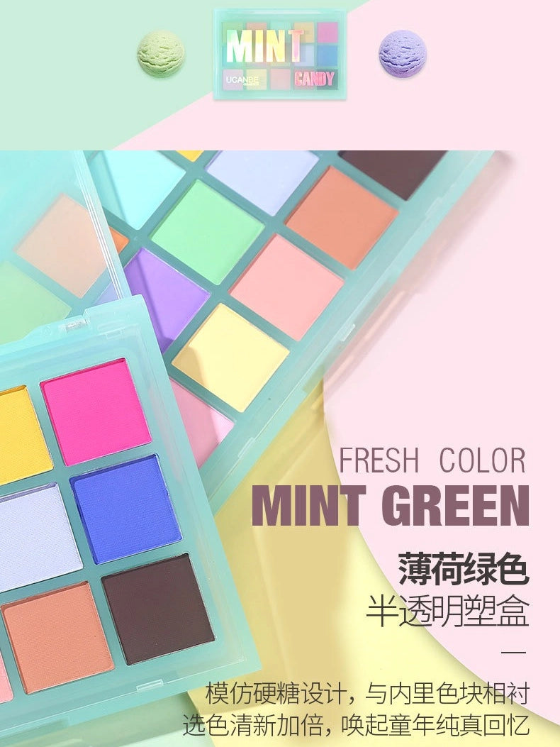 15 Colors Eyeshadow Palette Mint Candy 10.8g