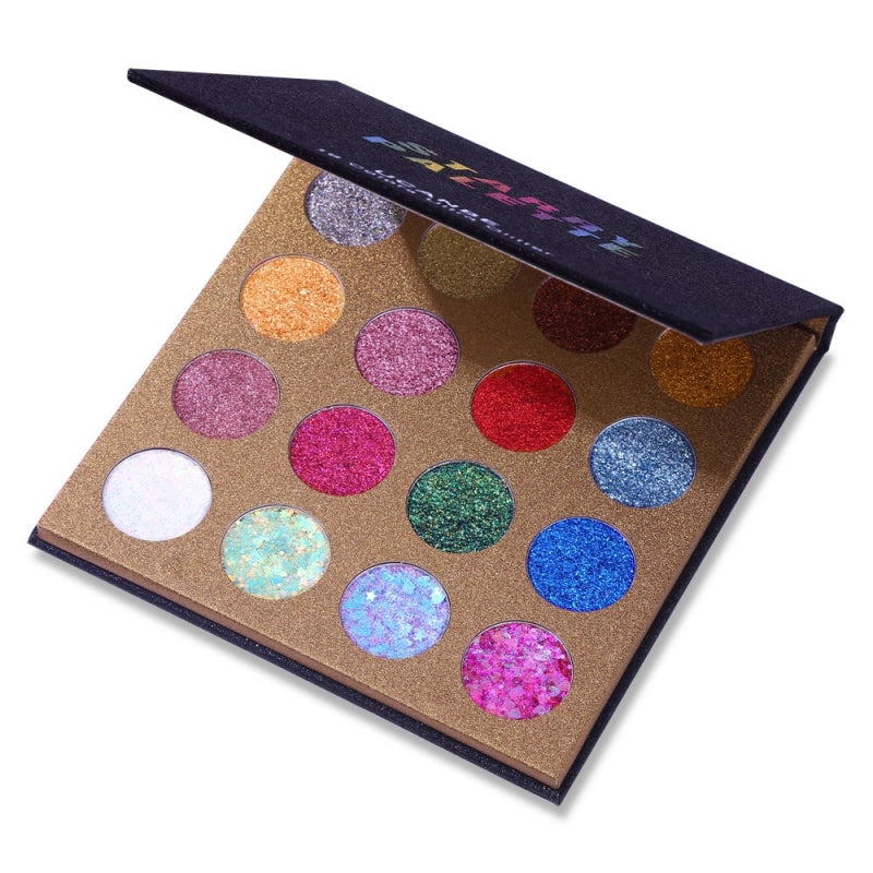 16 Colors Glitter Eyeshadow Starry Palette 16*1.5g