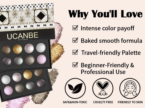 8-Color Baked Eyeshadow 9.5g