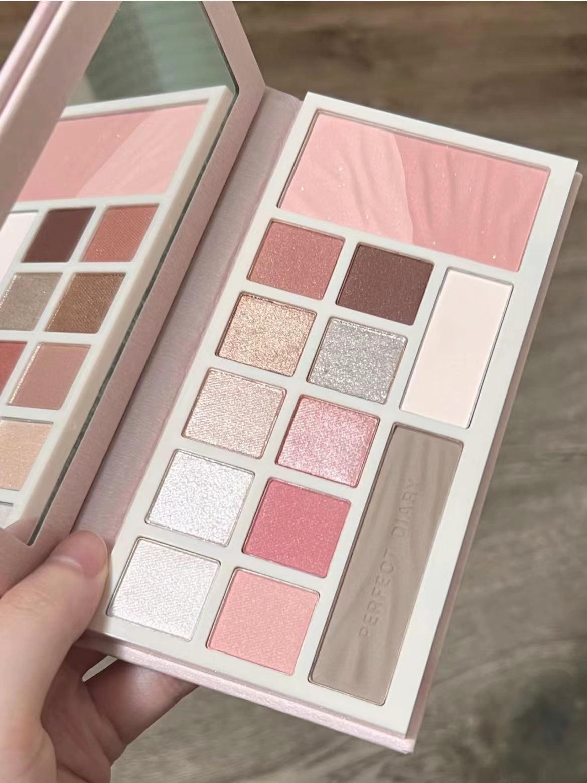 Perfect Diary Denim Eyes and Cheeks Palette 16g