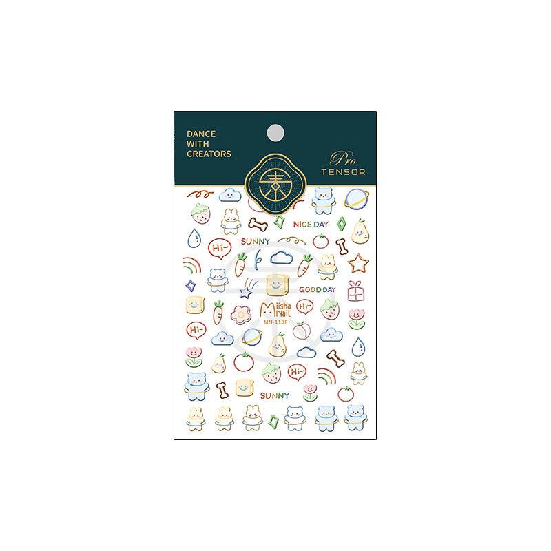 DIY Nail Stickers Nail Art MN110F - Chic Decent