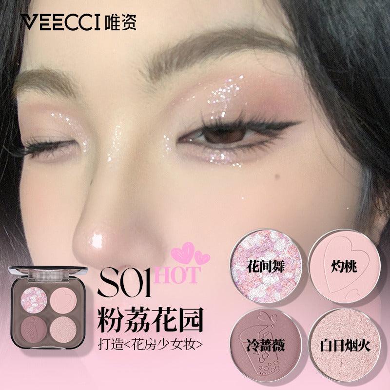 Veecci Four Colors Eyeshadow VC023 - Chic Decent