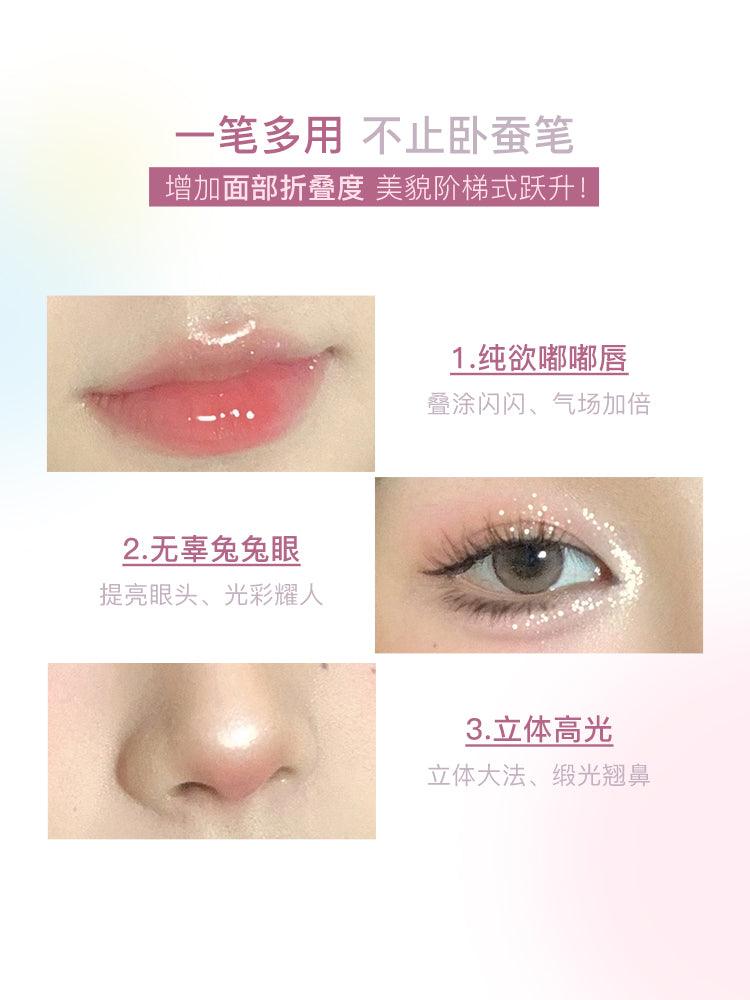 【NEW 8#-11#】FLORTTE I Love Myself Silkworm Eyeshadow Pen FLT036 - Chic Decent