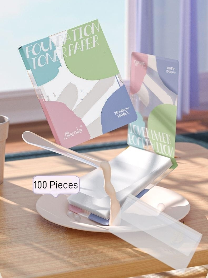 Allsmile Disposable Foundation Toner Paper 100 Sheets