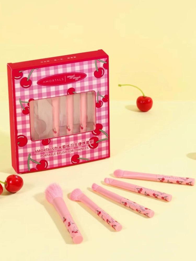 Amortals Wiggle Wiggle Makeup Brushes 5 in Set