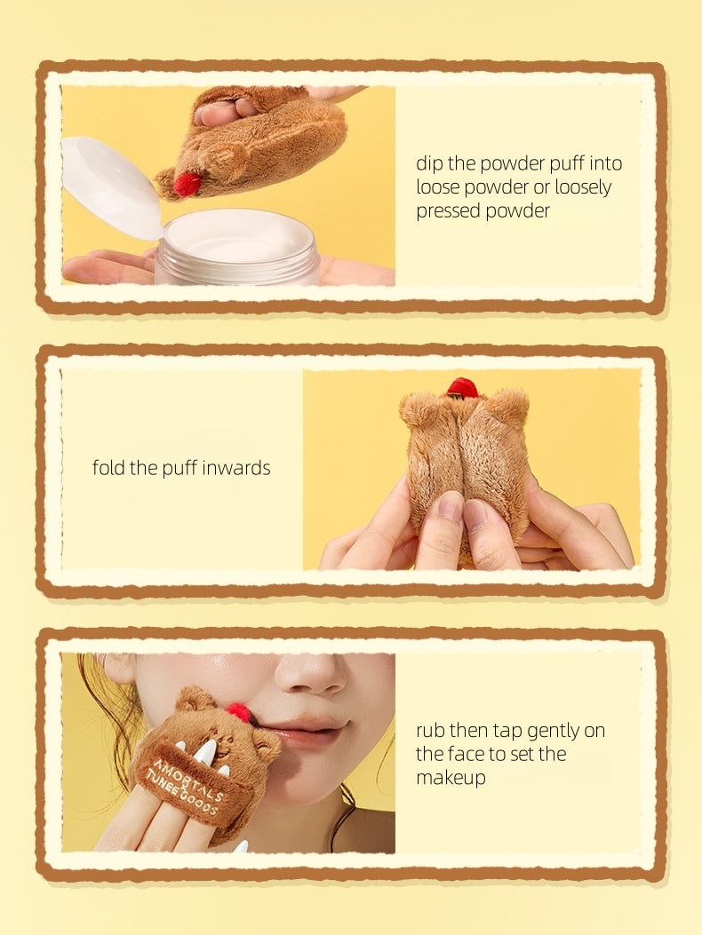 AMORTALS - TUNEE GOODS Reversible Loose Powder Puff