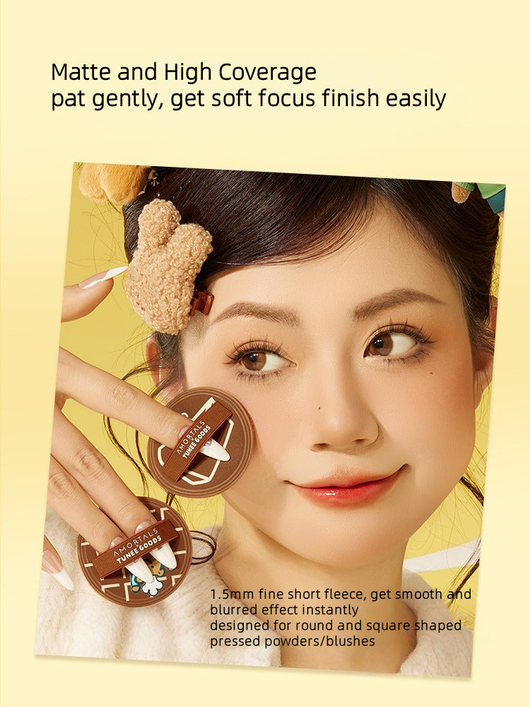 Amortals X TUNEE GOODS Round Shaped Pressed Powder Puff