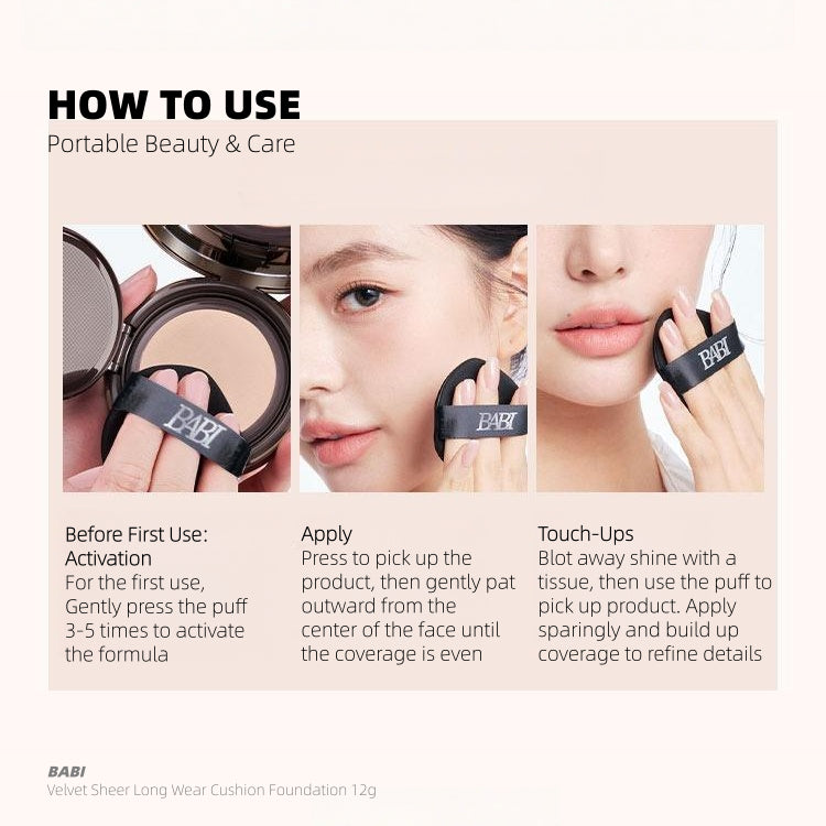 BABI - Velvet Sheer Long Wear Cushion Foundation 12g