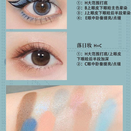 BIYA - 10 Colors Eyeshadow Palette 15g