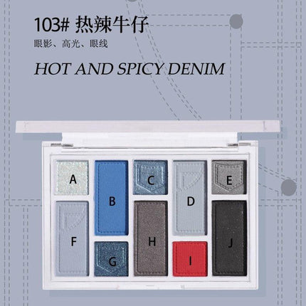 BIYA - 10 Colors Eyeshadow Palette 15g