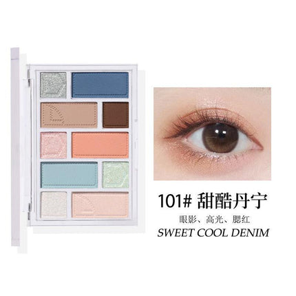 BIYA - 10 Colors Eyeshadow Palette 15g