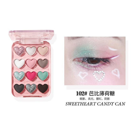 BIYA - Dream Ballet 12 Colors Eyeshadow Palette 6.6g