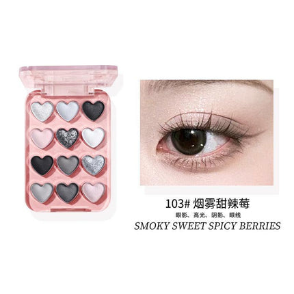 BIYA - Dream Ballet 12 Colors Eyeshadow Palette 6.6g