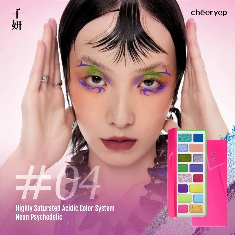 Cheeryep 千妍本色主演十六色眼影盘