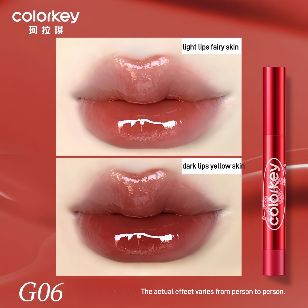 Colorkey Crystal Glossy Lipstick CNY Lucky Snake Series 2.7g