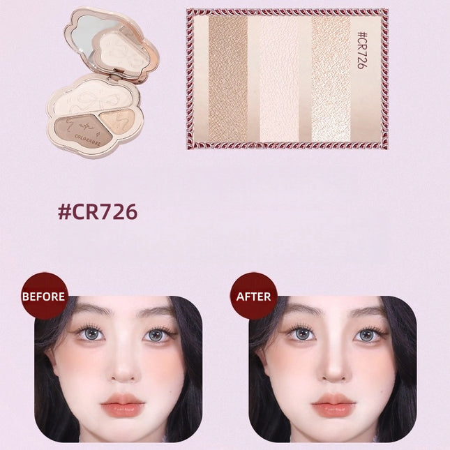 Colorrose - Lighting 3-Shade Contour Palette 9g