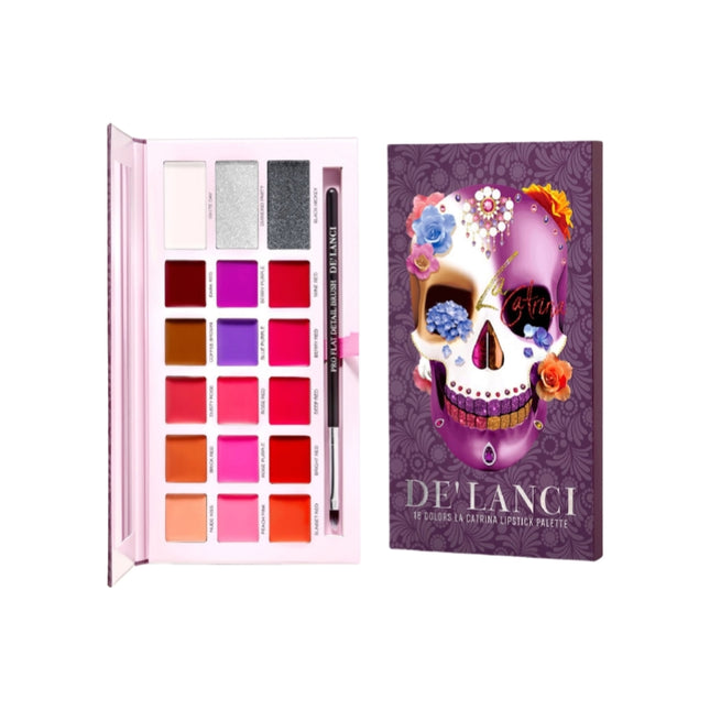 De'Lanci - 18 Colors La Catrina Lipstick Palette 16.8g