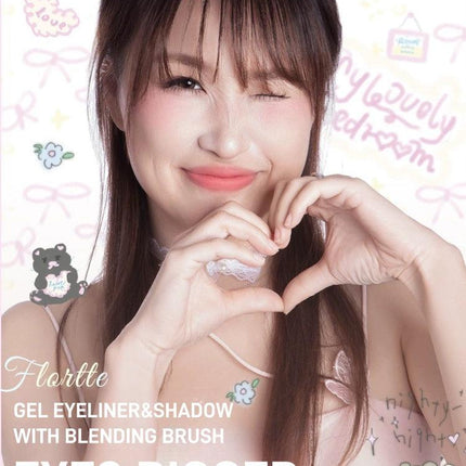 Flortte - Bread Bear with Me Double Ends Gel Eyeliner 200mg
