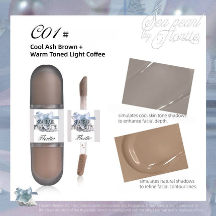 Flortte - Sea Pearl Double Ended Highlight Contour Liquid 4.3g 4.6g