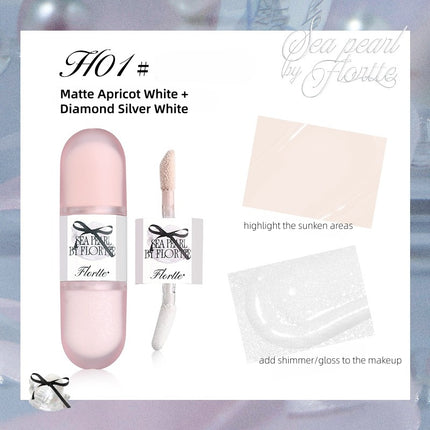 Flortte - Sea Pearl Double Ended Highlight Contour Liquid 4.3g 4.6g