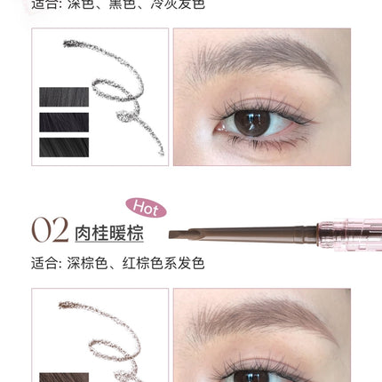 Flortte - Solid Small Machete Eyebrow Pencil 6 Shades 110mg