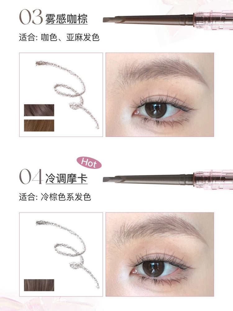 Flortte 固体小弯刀眉笔 6 色 110 毫克