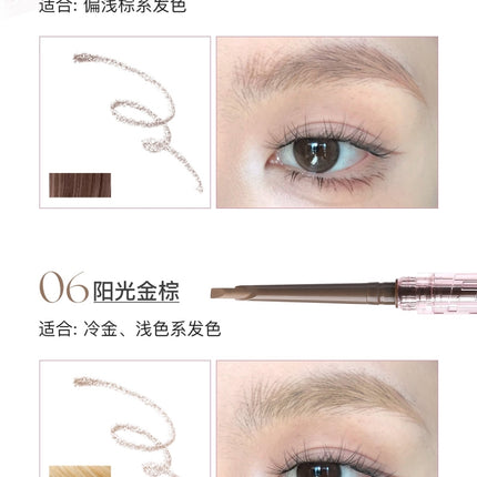 Flortte - Solid Small Machete Eyebrow Pencil 6 Shades 110mg