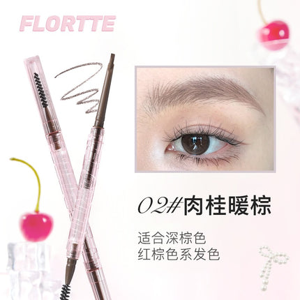 Flortte - Solid Small Machete Eyebrow Pencil 6 Shades 110mg