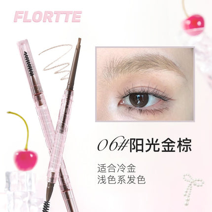 Flortte - Solid Small Machete Eyebrow Pencil 6 Shades 110mg