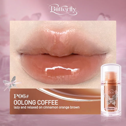 Flortte - Twin Butterfly Series Lip Serum Twin P 1.9g
