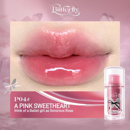 Flortte - Twin Butterfly Series Lip Serum Twin P 1.9g
