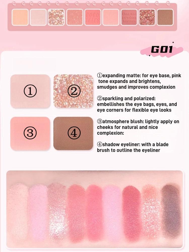GOGO TALES 戈戈舞璃梦日记九色眼影盘 11克