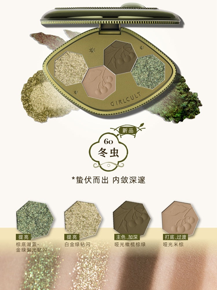 Girlcult Compendium of Materia Medica 4 Colors Eyeshadow Palette 3.6g