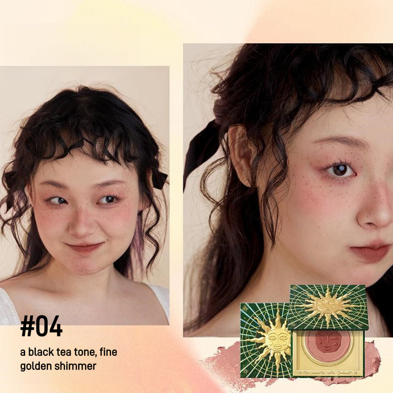 Girlcult构奇情绪腮红黑福娃修容哑光面中提亮收敛色膨胀色蜜桃色GC022