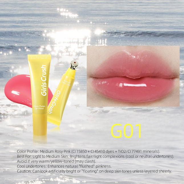 GirlsCrush Dewy Pump Lip Gloss 12ml