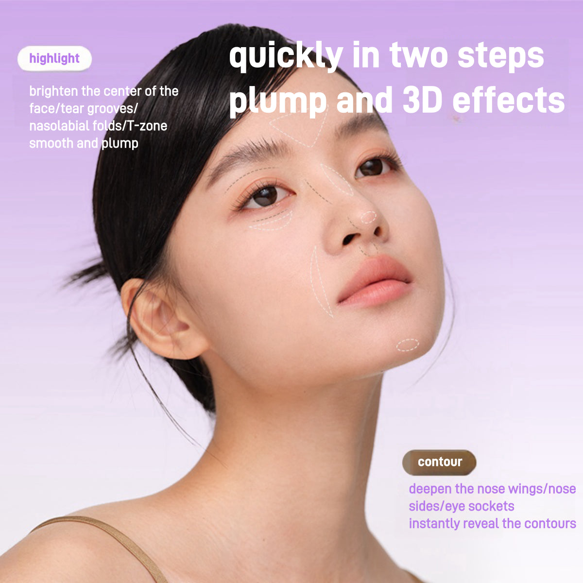 GirlsCrush Matte Highlighter Contour Powder Duo 5.2g