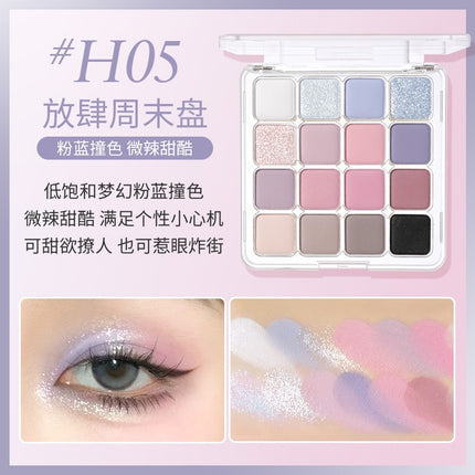 HOLDLIVE - 16 Colors Eyeshadow Tray 19.2g
