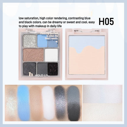 HOLDLIVE - 3 in 1 Face Palette Powder Blusher Eyeshadow 16g
