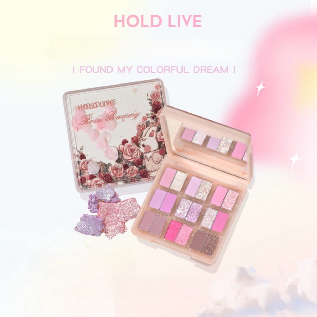 HOLD LIVE 秘密花园眼影盘 18色 12.6克