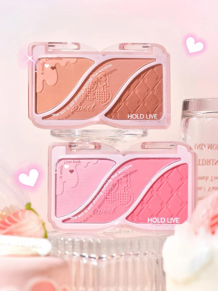 HOLD LIVE Triple Colors Powder Blusher 9g