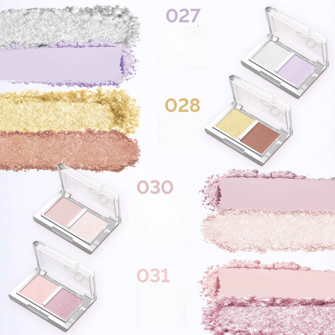HYNTOOR - Rich Spring of Flowers Eyeshadow Duo 3g