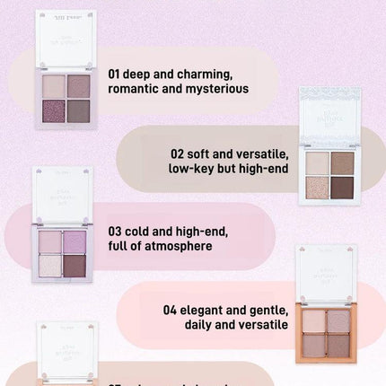 JillLeen - Four Colors Eyeshadow Palette 3.8g