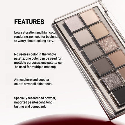 JOOCYEE - [#01-#05] 12 Shades Eyeshadow Palette 14g